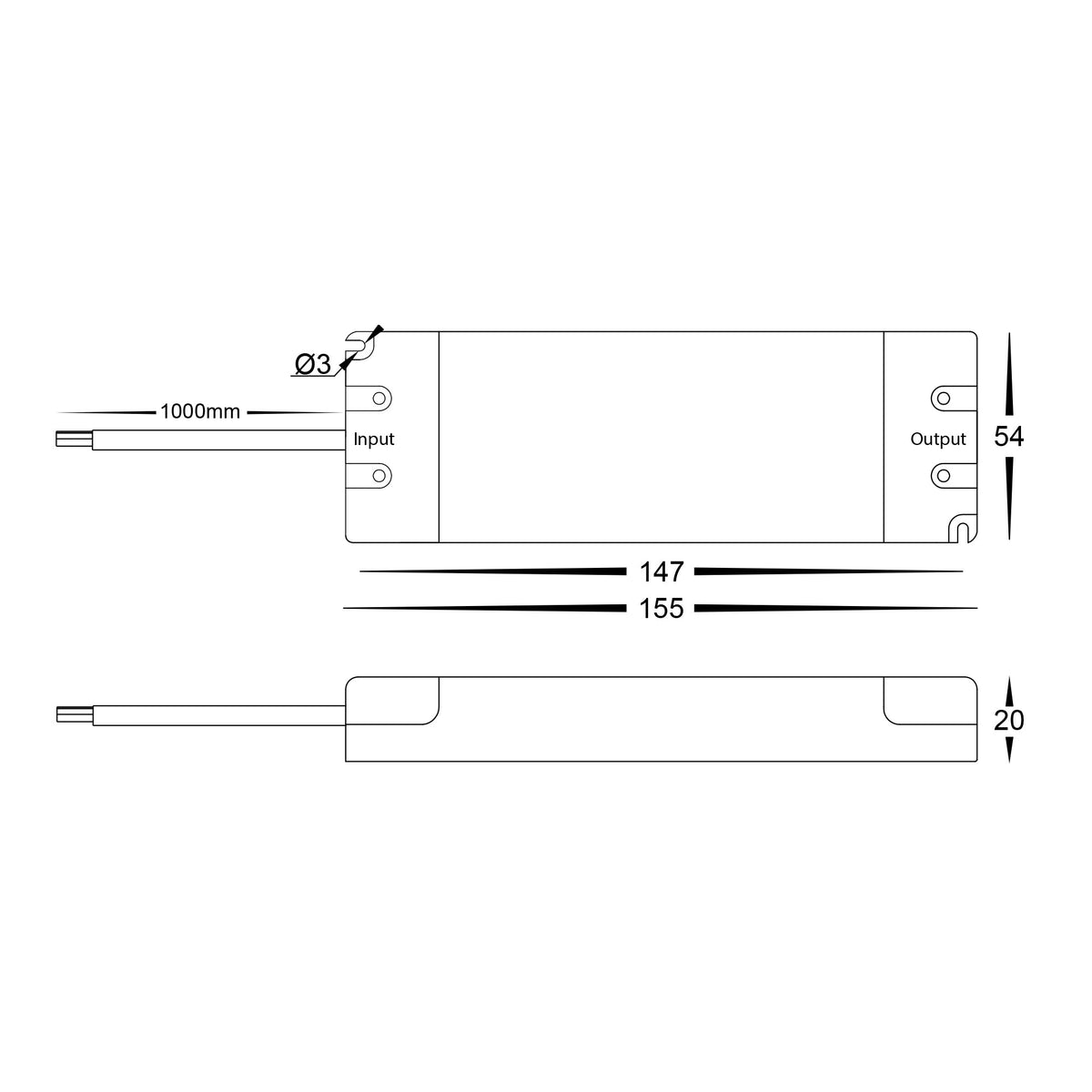 HV9660-30W - 30W Indoor Dimmable LED Driver