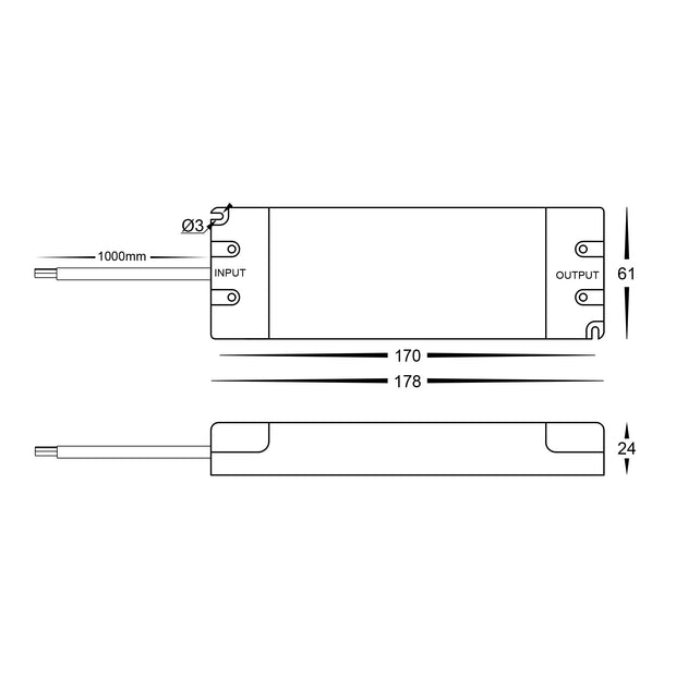 HV9660-60W - 60W Indoor Dimmable LED Driver