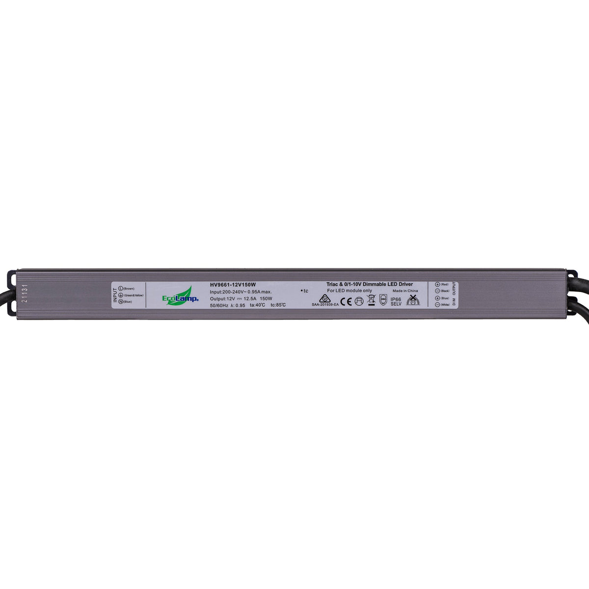 HV9661-150W - 150W Triac + 0-1/10v Dimmable LED Driver
