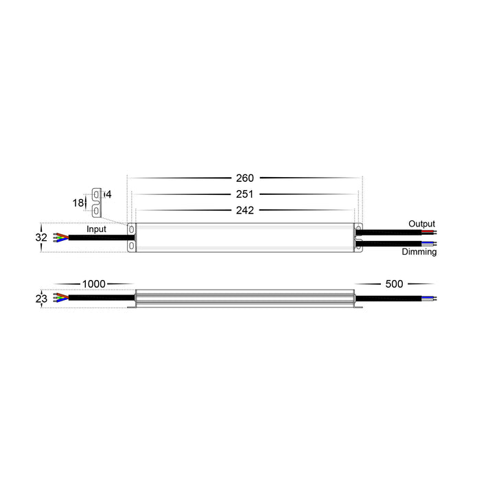 HV9661-30W - 30W Triac + 0-1/10v Dimmable LED Driver