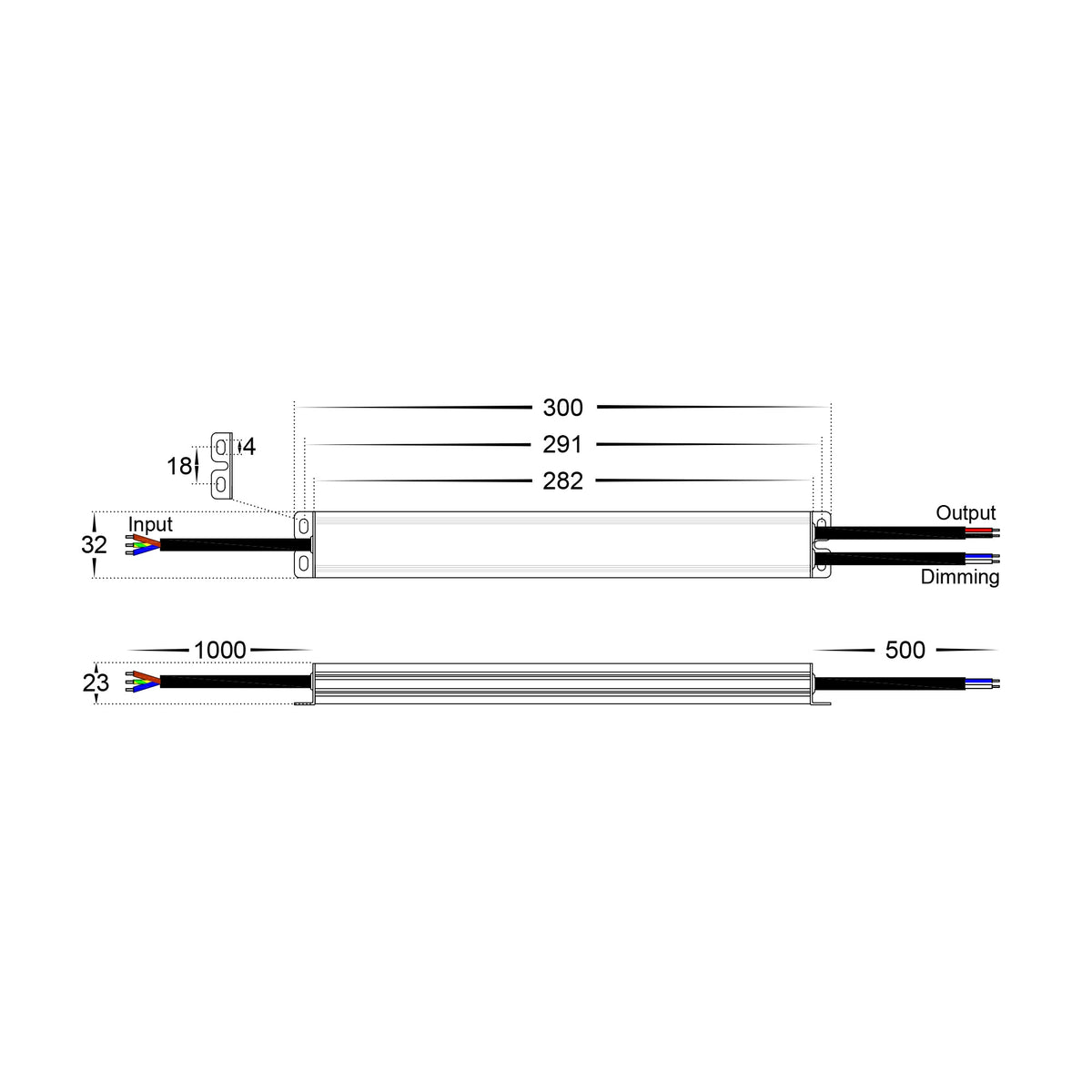HV9661-60W - 60W Triac + 0-1/10v Dimmable LED Driver