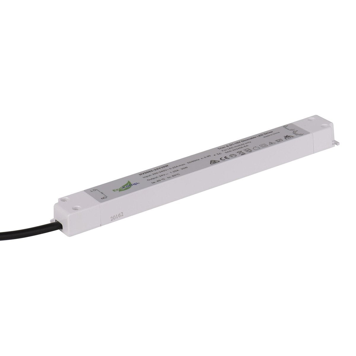 30W Internal Triac + 0-1/10v 2 in 1 Dimmable 12v LED Driver - HV9662-12V30W