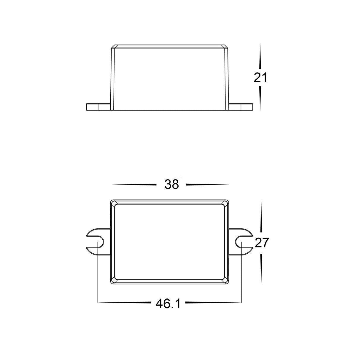 HV9665-12V4W Dimensions