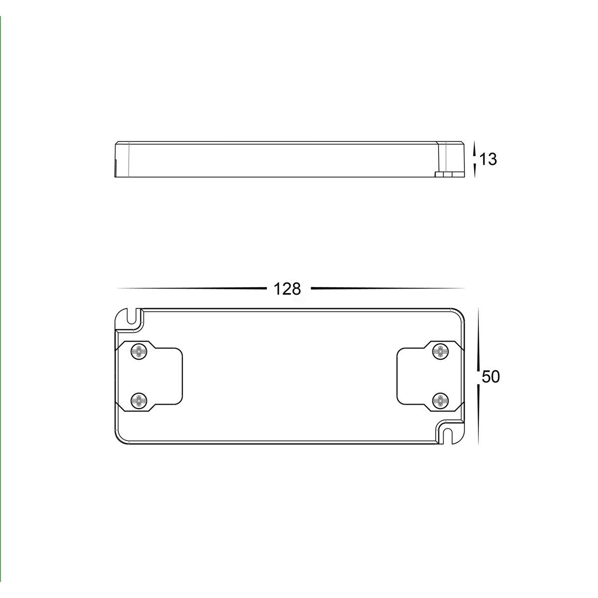 HV9666-12V20W Dimensions