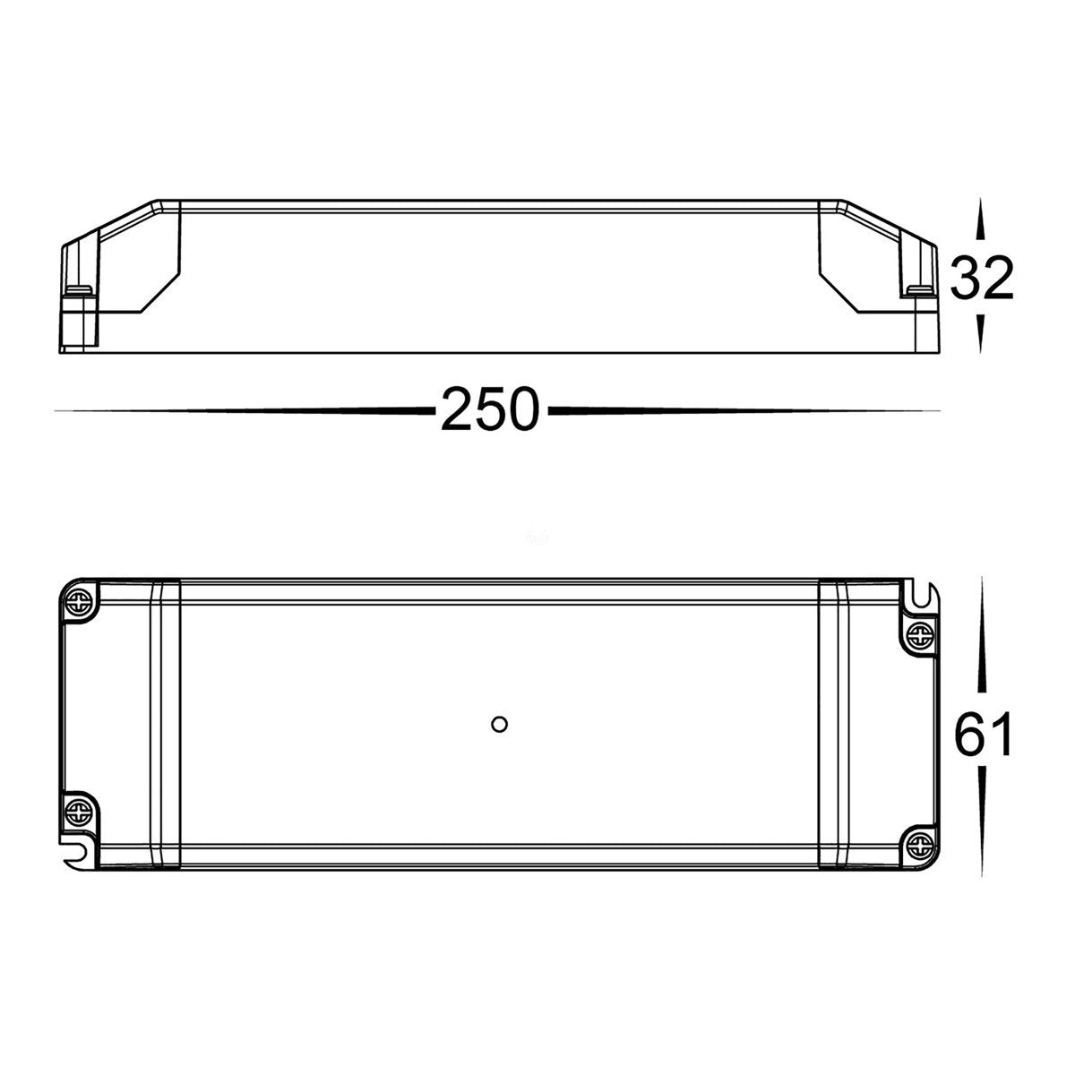 HV9667-12V60W Dimensions