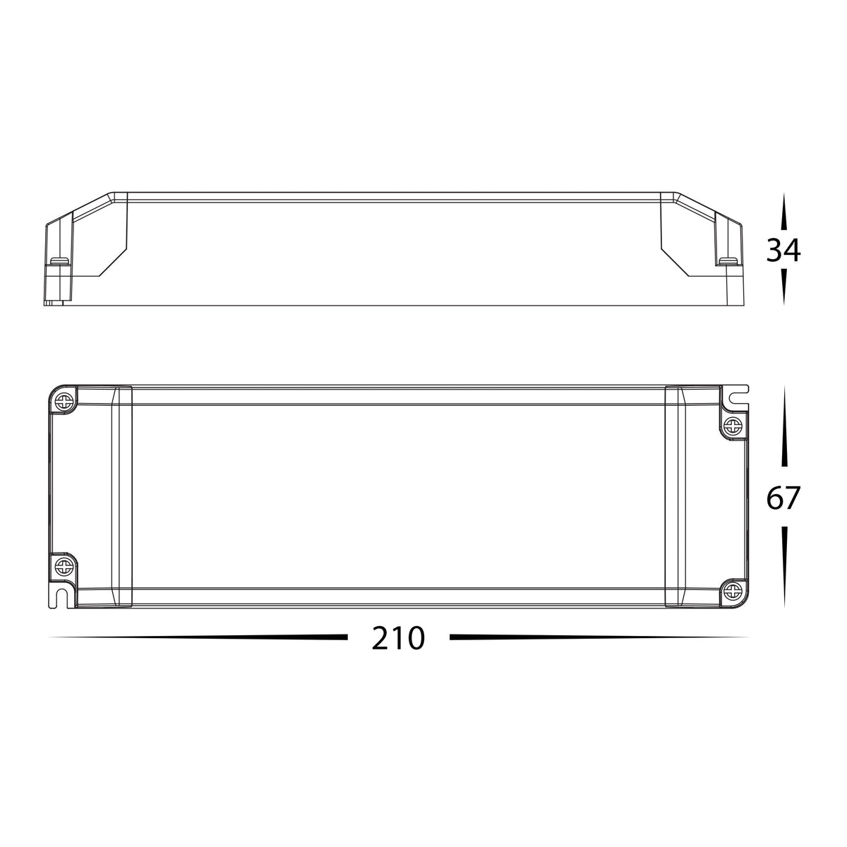 HV9668-12V100W | HV9668-24V100W- 100w Triac Dimmable Indoor LED Driver