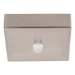 HV9705-9025-SCH-SQ - 100mm Square Canopy Satin Chrome