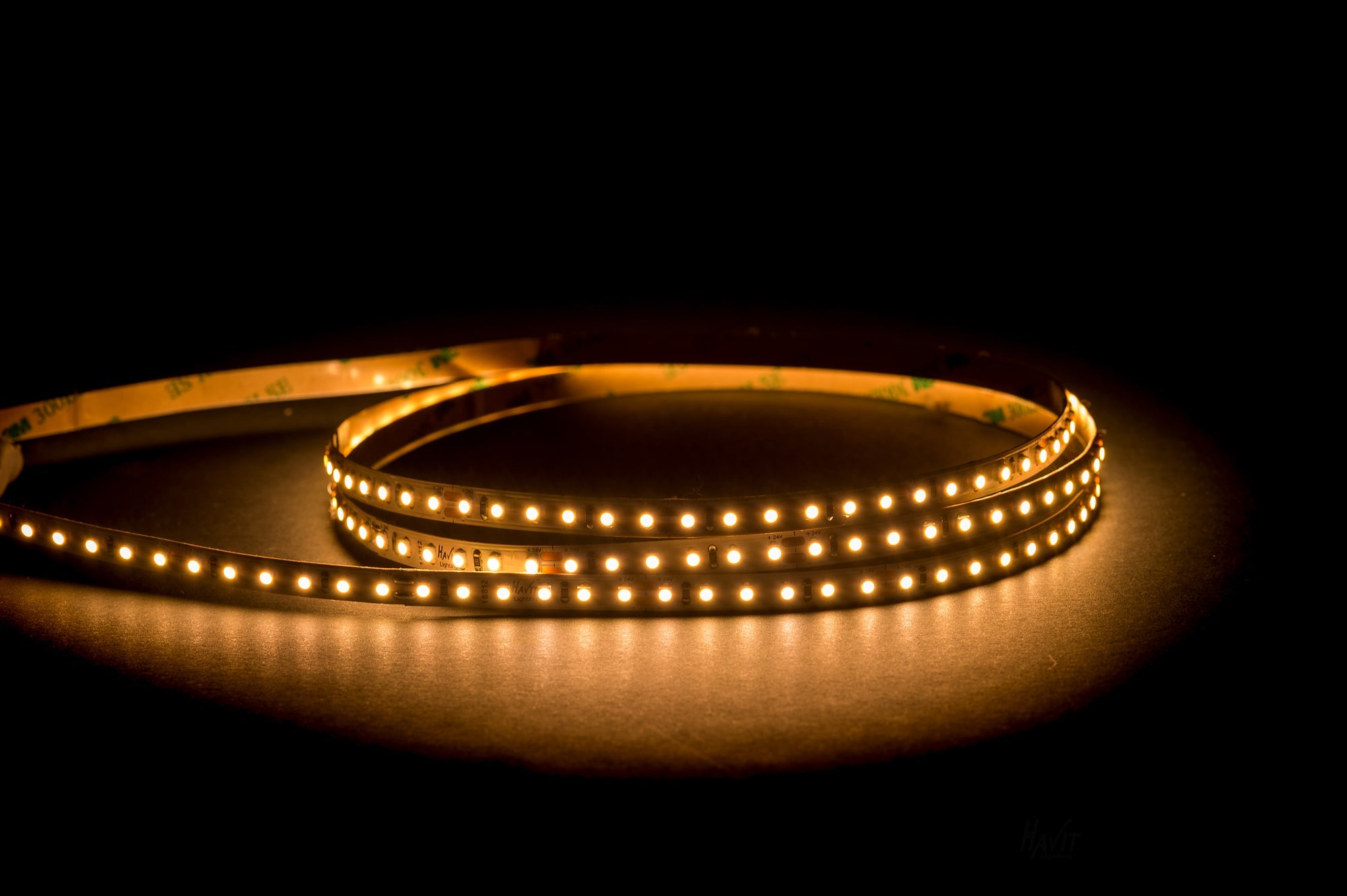HV9722-IP20-128-3K - 9.6w 24v DC IP20 LED Strip 3000k