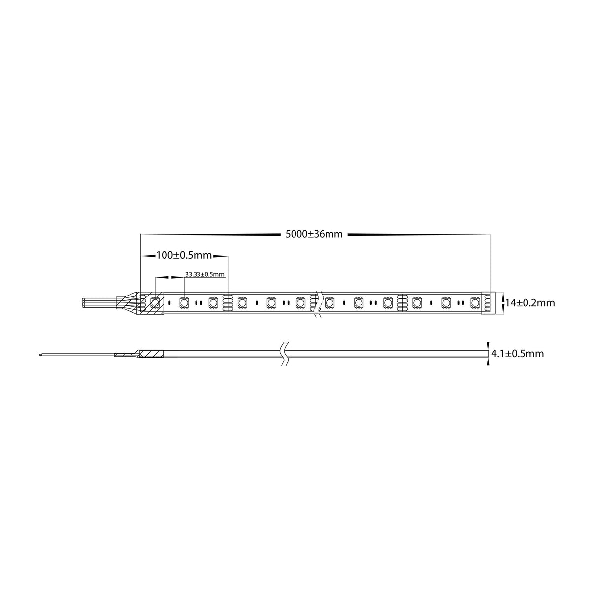 HV9750-IP67-30-RGB - 7.2w IP67 RGB LED Strip