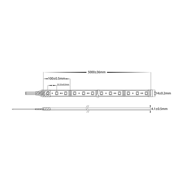 HV9750-IP67-30-RGB - 7.2w IP67 RGB LED Strip