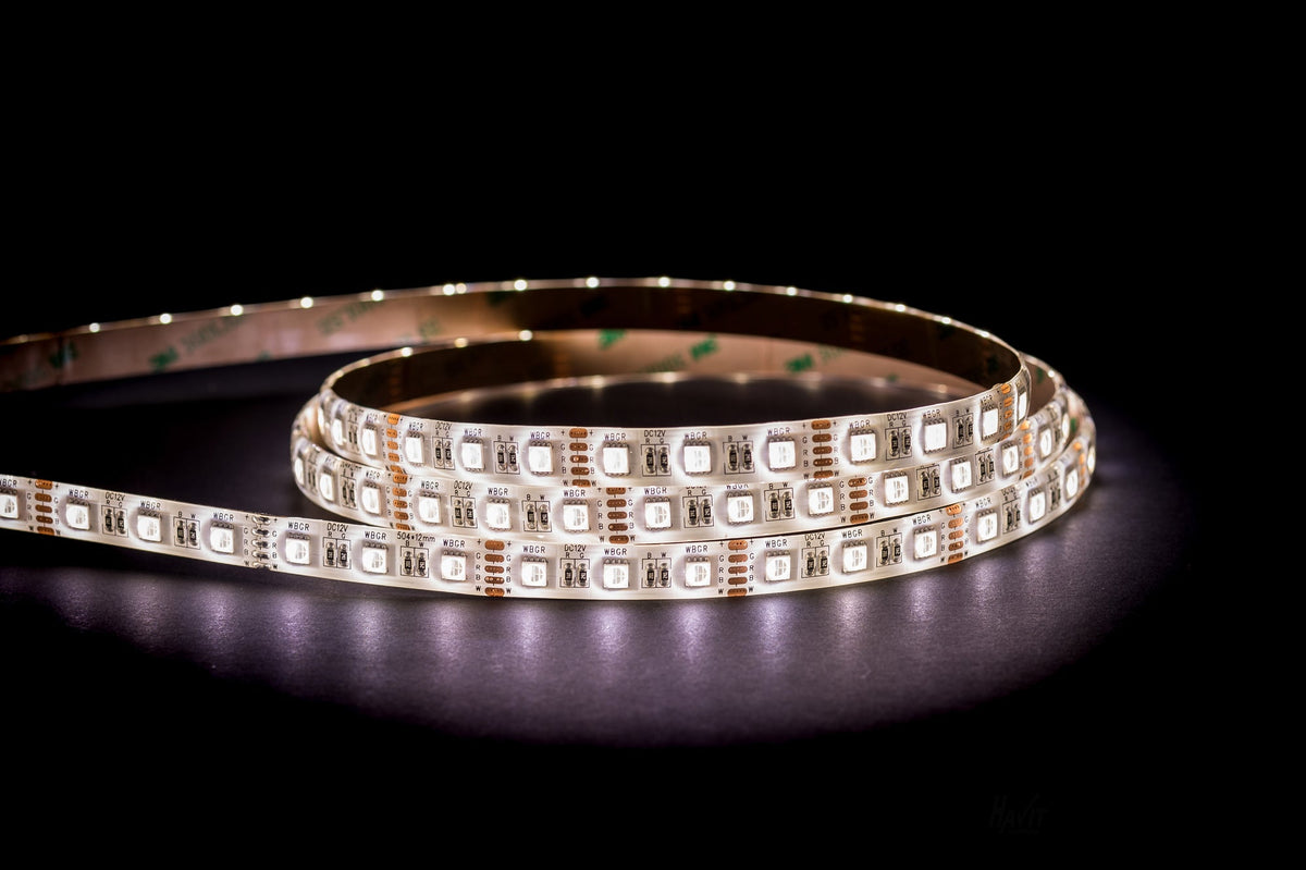 HV9751-IP54-60-RGBC - 14.4w IP54 RGB + 5500k LED Strip (RGBC)