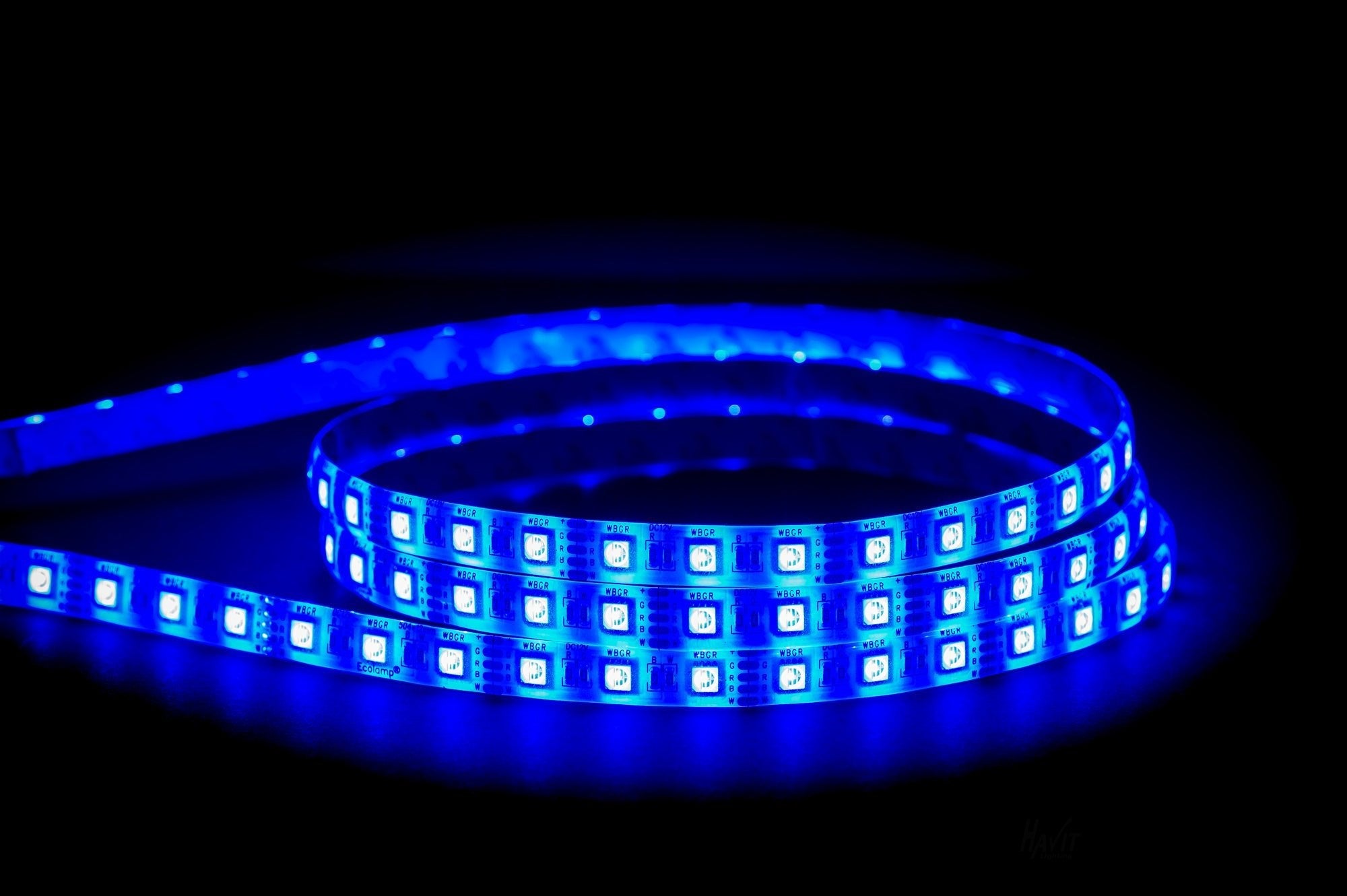 HV9751-IP54-60-RGBW - 14.4w IP54 RGB + 3000k LED Strip (RGBW)