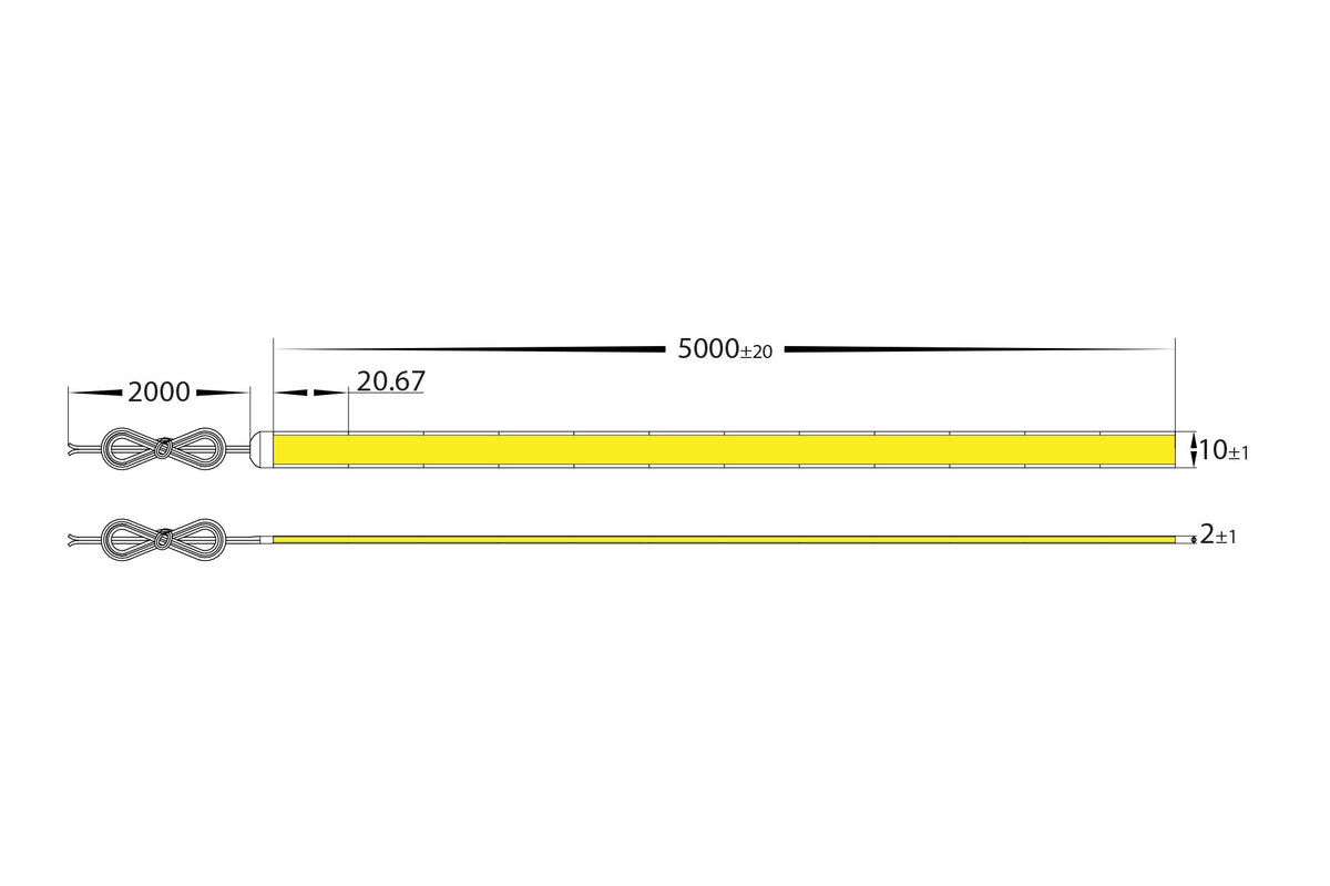 HV9761-IP20-1152-4K - 14W Strip Lighting - IP20 / Per Metre