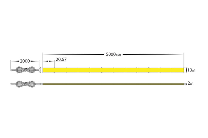 HV9761-IP20-1152-4K - 14W Strip Lighting - IP20 / Per Metre