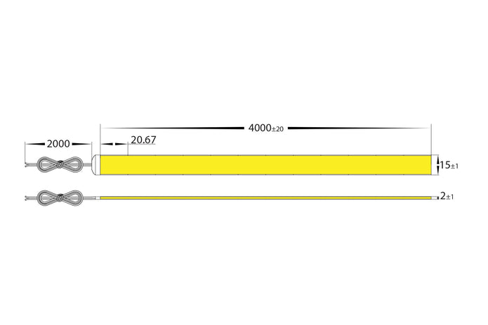 HV9761-IP20-1920-4K - 25W Strip Lighting - IP20 / Per Metre