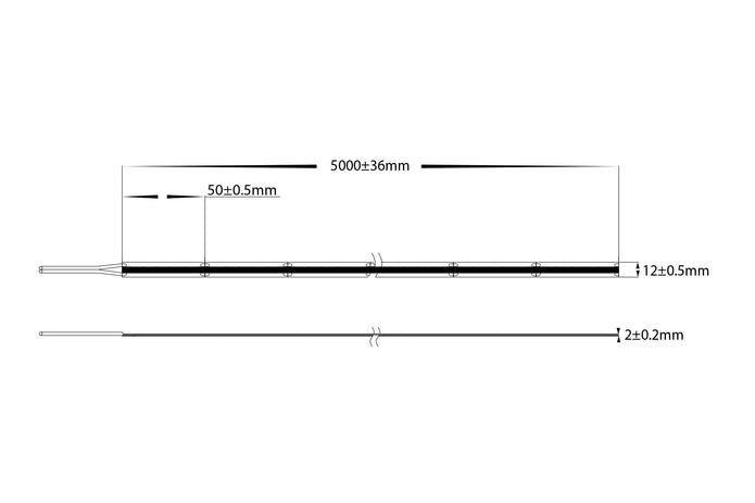 HV9761-IP20-840-RGBCW - 20w IP20 24v DC COB RGBCW LED Strip