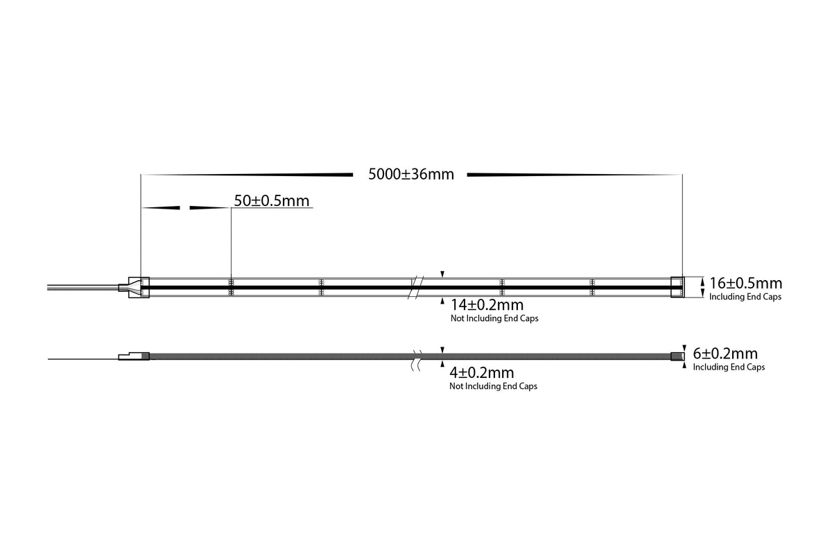 HV9761-IP67-840-RGBCW - 20w IP67 COB RGBCW LED Strip