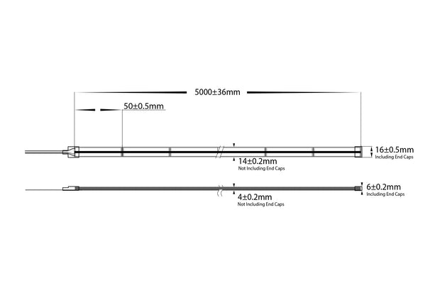 HV9761-IP67-840-RGBCW - 20w IP67 COB RGBCW LED Strip