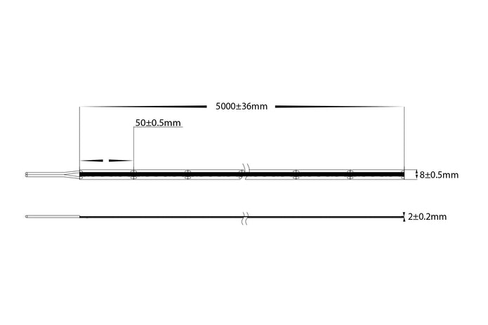 HV9762-IP20-320-4K  - 10w IP20 24v DC 4000K CSP Dotless LED Strip