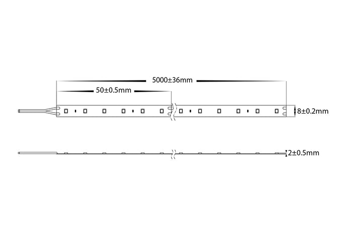 HV9783-IP20-160-5K - 2w IP20 LED Strip 5500k