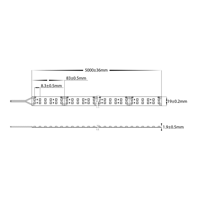 HV9783-IP20-168-4K - 32.6w IP20 LED Strip 4000k
