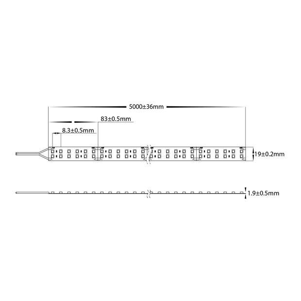 HV9783-IP20-168-5K - 32.6w IP20 LED Strip 5500k