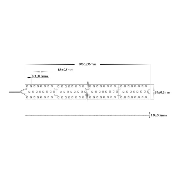HV9783-IP20-252-4K - 46w IP20 LED Strip 4000k