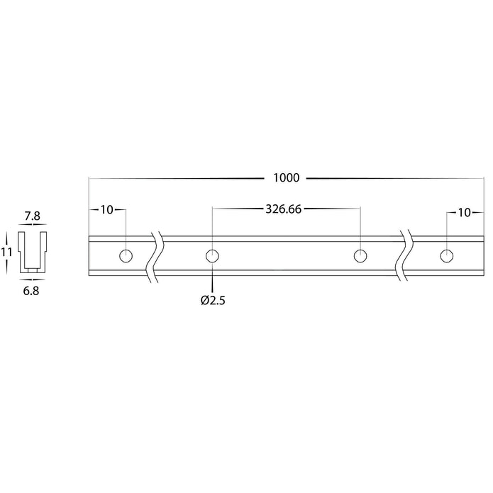 HV9791-PVC-Channel - PVC Channel to suit HV9791 Side Bend Flexible Neon LED Strip