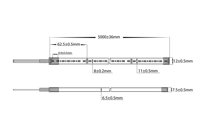 HV9792-IP67-336-RGB - 14.4w IP67 24v DC HaviFlex Side Bend Flexible Neon RGB LED Strip