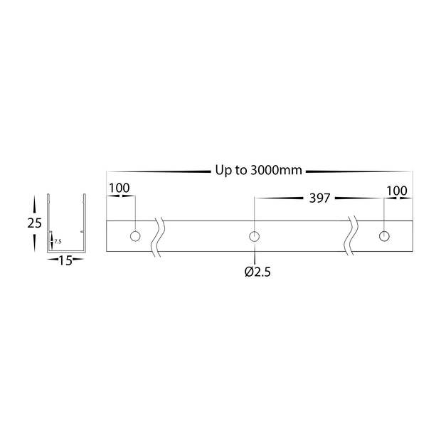 HV9795-ALU - Aluminium Channel to suit HV9795 Flexible Neon LED Strip