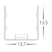 HV9796-ALU-BEND - Bendable Channel to suit HV9796 HAVIFLEX