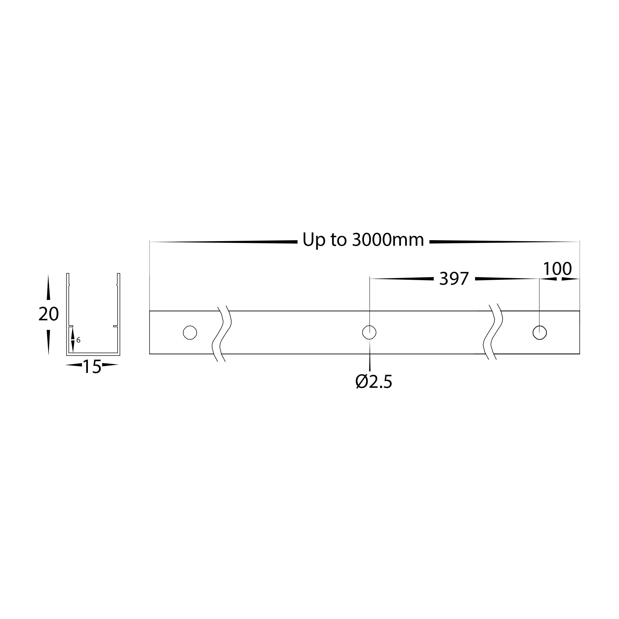 HV9796-ALU - Aluminium Channel to suit HV9796 Flexible Neon LED Strip