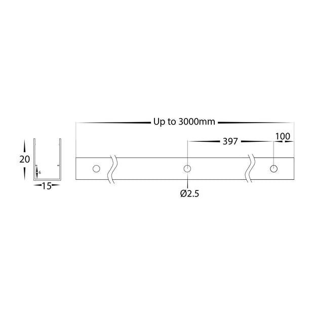 HV9796-ALU - Aluminium Channel to suit HV9796 Flexible Neon LED Strip