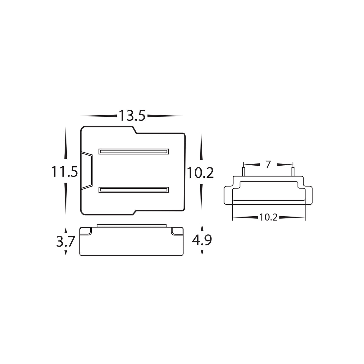 HV9954 - LED Strip Connector to suit IP20 10mm PCB LED Strip
