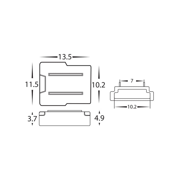 HV9954 - LED Strip Connector to suit IP20 10mm PCB LED Strip