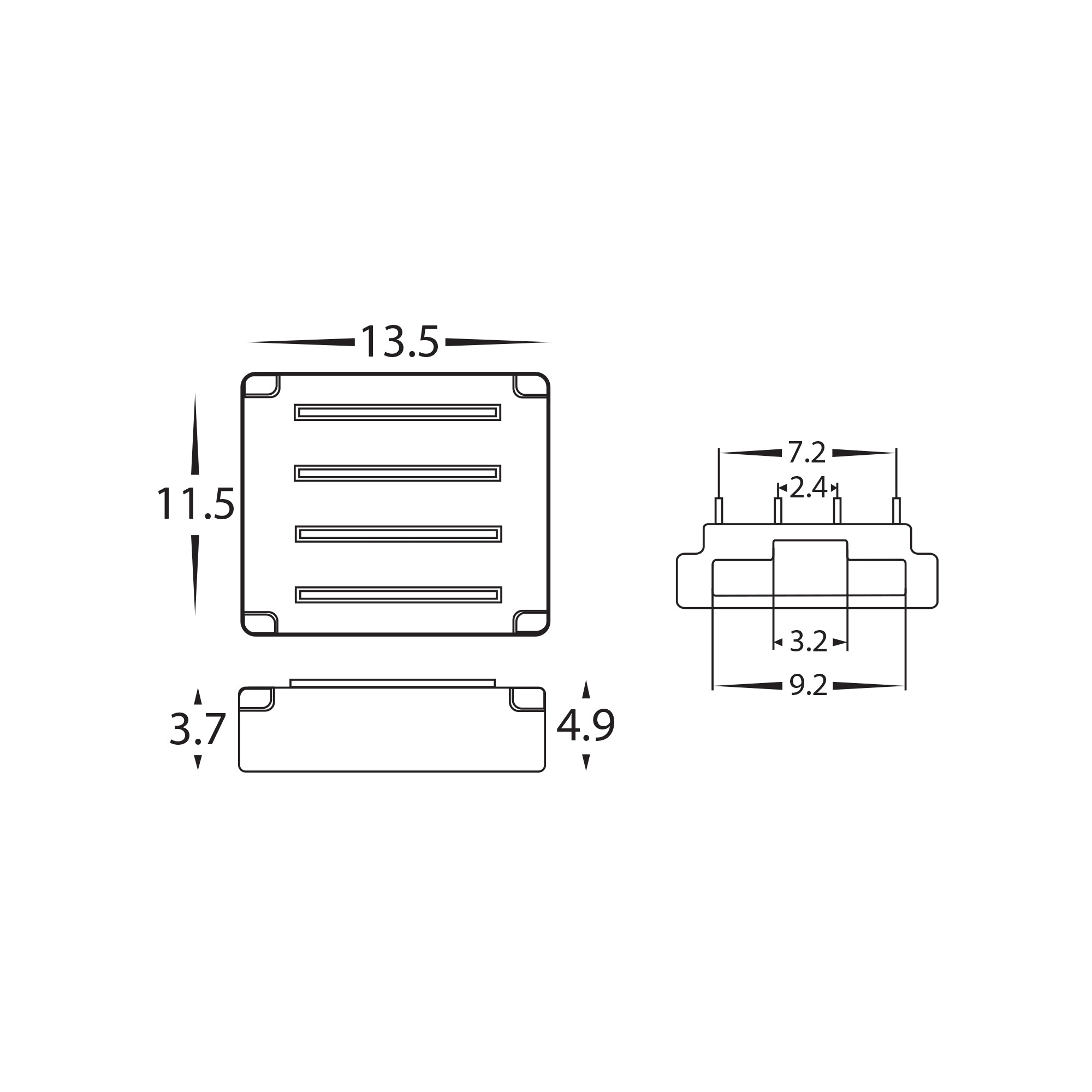 HV9962 - LED Strip Joiner to suit IP20 10mm PCB RGB LED Strip