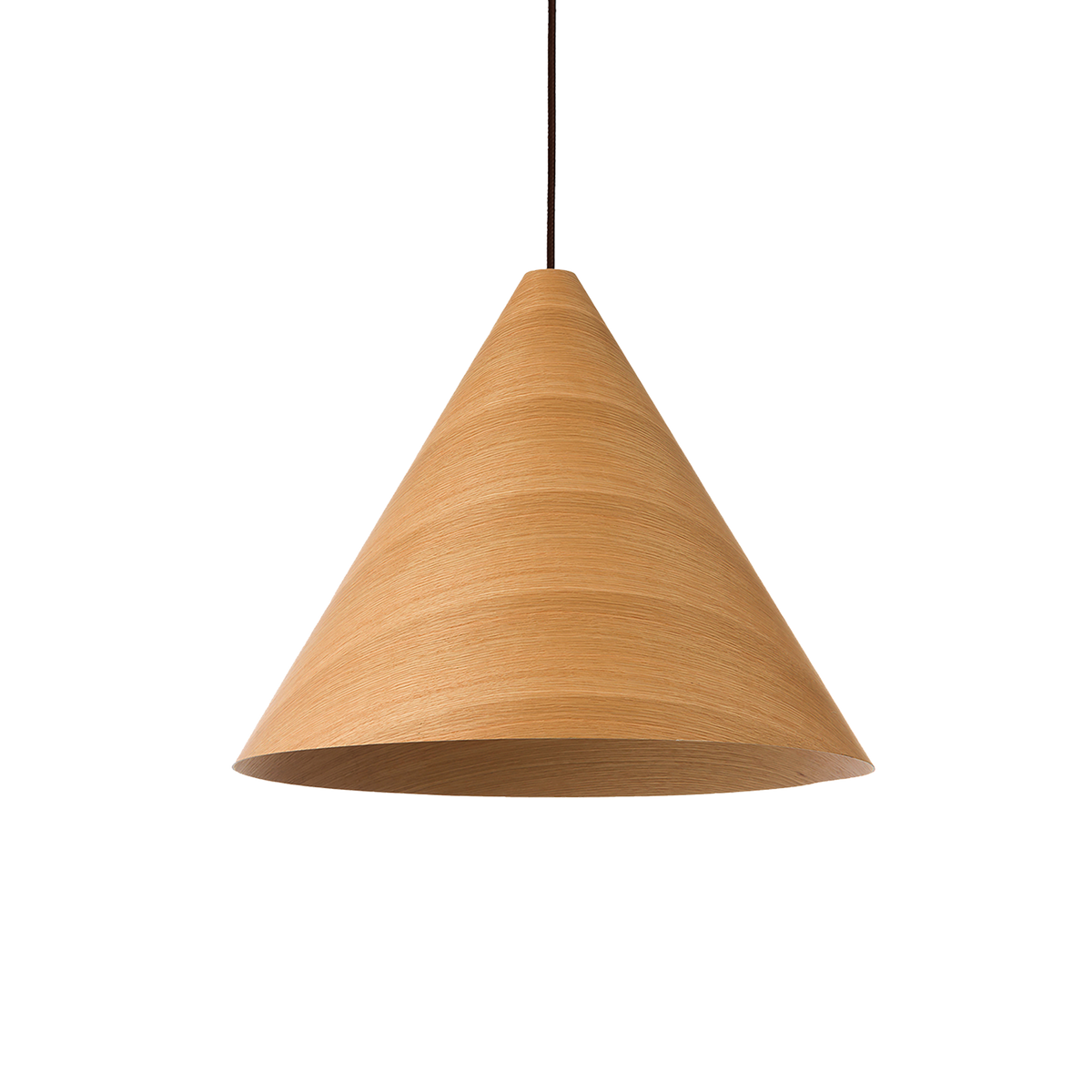 Hugo 1 Light E27 Conical Pendant