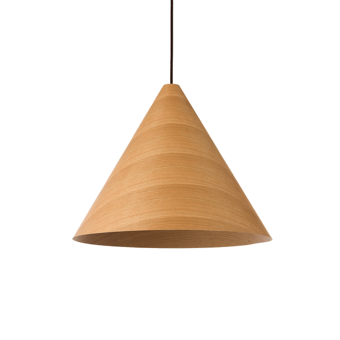 Hugo 1 Light E27 Conical Pendant