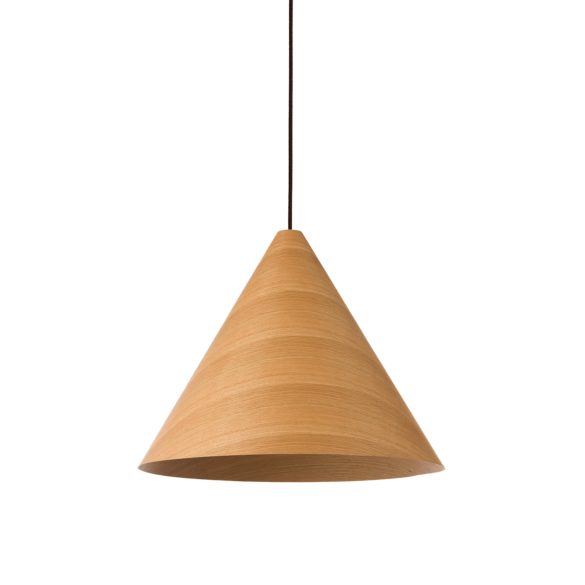Hugo 1 Light E27 Conical Pendant