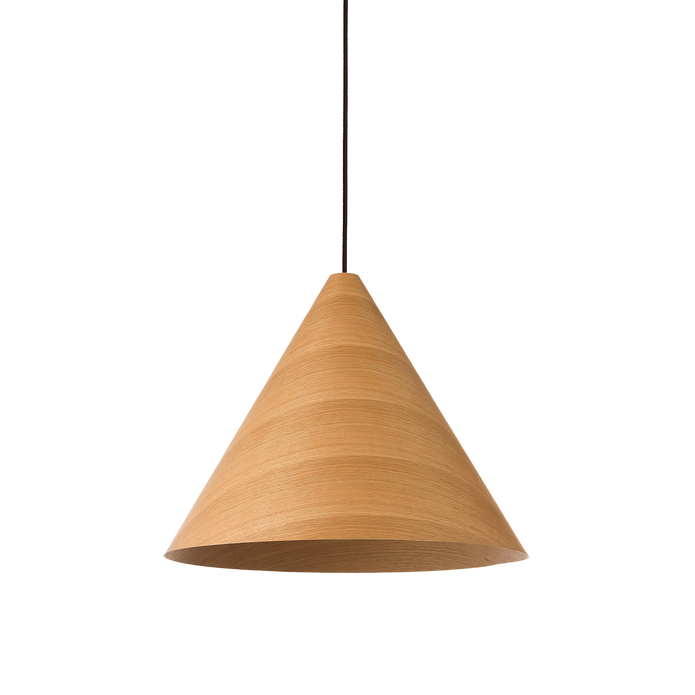 Hugo 1 Light E27 Conical Pendant