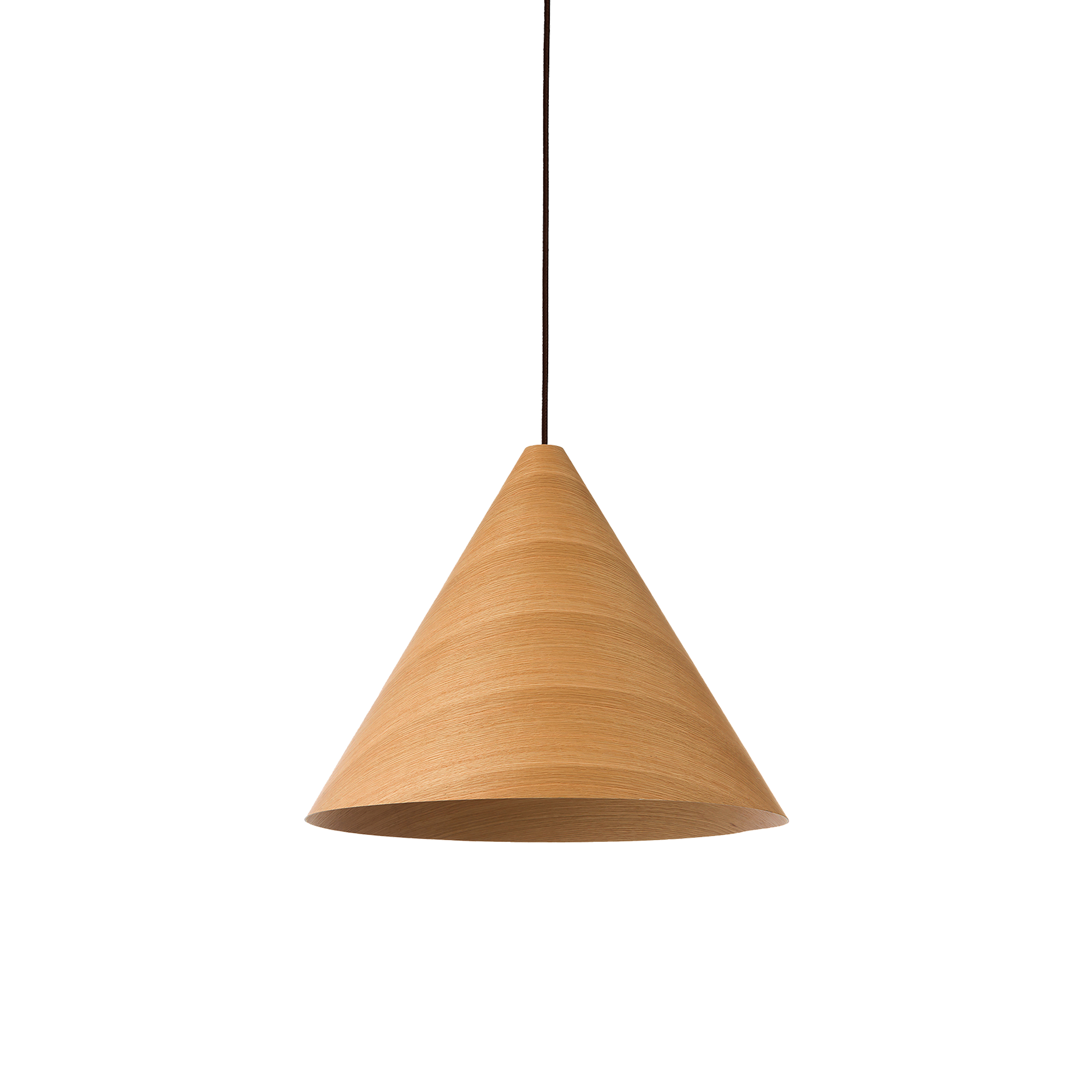 Hugo 1 Light E27 Conical Pendant