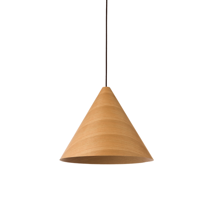 Hugo 1 Light E27 Conical Pendant