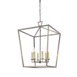 Huntley 3 Light 61cm E14 Lantern Pendant Satin Nickel