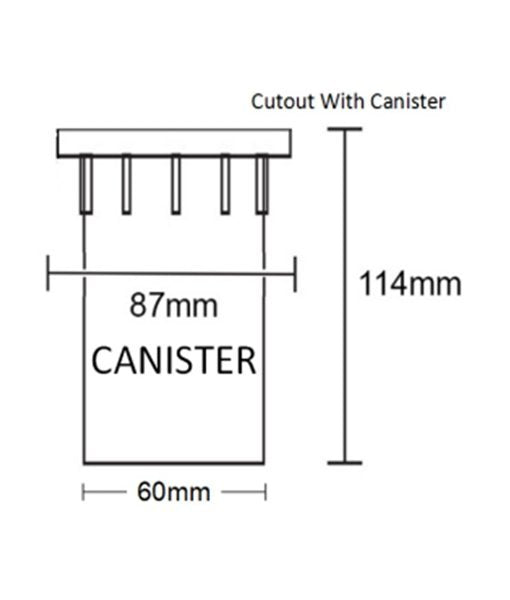 IGGL-WITH-CANISTER IGGL Dimensions