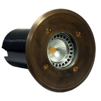 Thumbnail for IP67 120mm Faceplate MR16 12v Recessed Round In-Ground Up Light in Brass