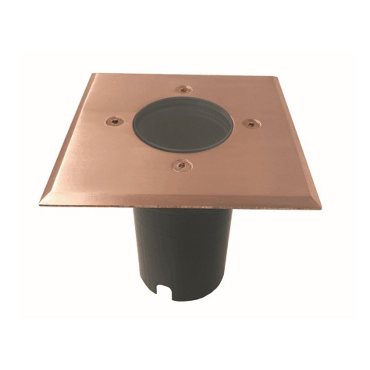 IP67 120mm Face plateMR16 12v Recessed Square In-Ground Up Light in Copper