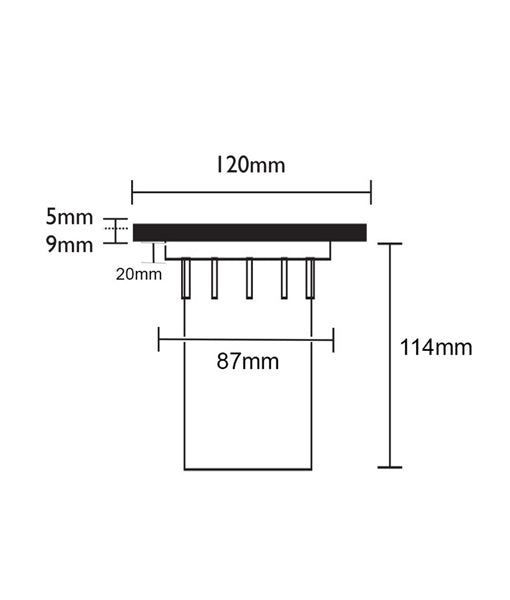 MR16 Inground Up Light IP67 (Round / 316 Stainless Steel Faceplate)