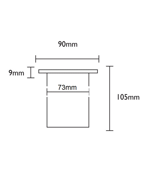 MR16 Grilled Inground Up Light IP67 (Small Faceplate)