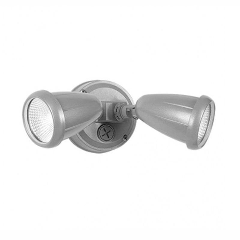 Illume 20 Watt Twin Exterior Spot Light in Silver