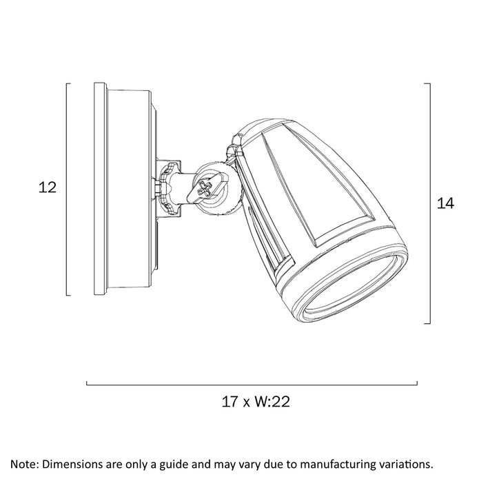 Illume Twin 10W 5000K IP44 Exterior Spot